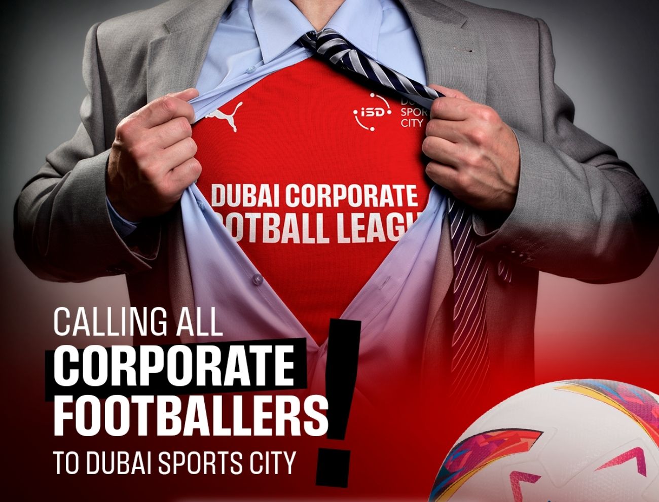 Announcing Dubai Corporate Football League at ISD Football in Dubai Sports City