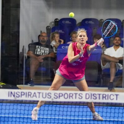 Women taking part in ISD Padel's annual breast cancer awareness tournament in Dubai Sports City (2)