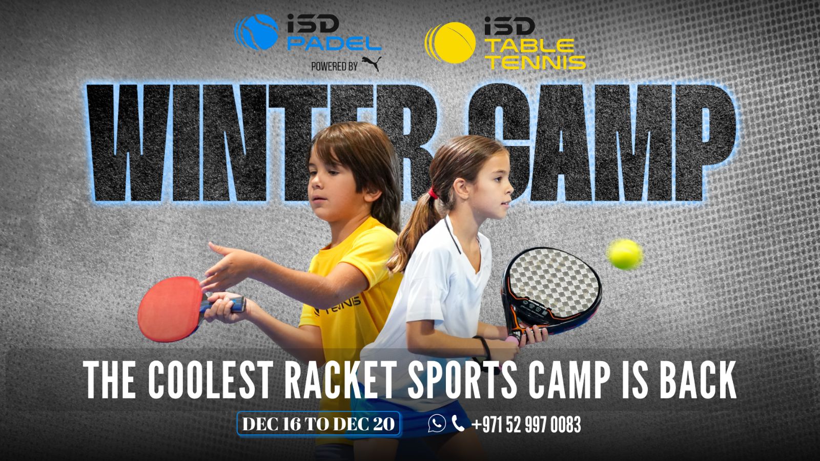 Racket Sports Winter Camp at ISD Dubai Sports City